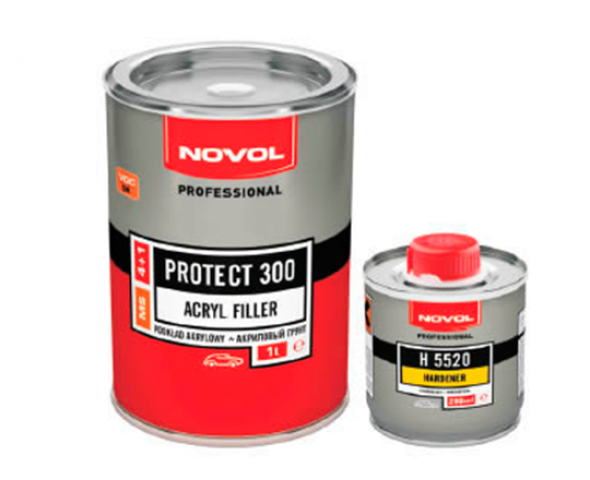 Акриловый-грунт-NOVOL-PROTECT-300-(4+1-MS)-серый-1л