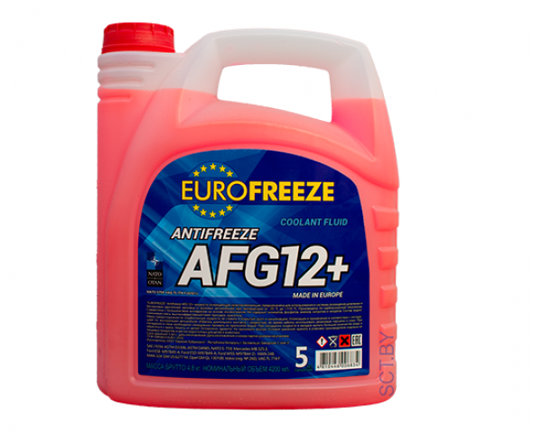 Антифриз-EUROFREEZE-AFG12+-4,8кг-(4,2л)-красный