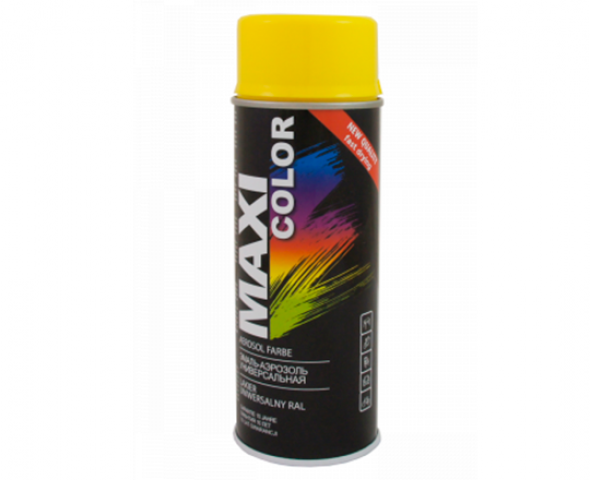 Эмаль-аэрозоль Maxi Color желтая RAL1021, 400мл2