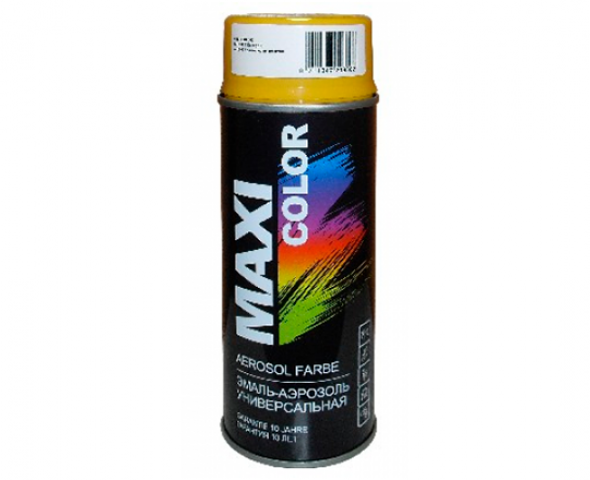 Эмаль-аэрозоль Maxi Color золотисто-жёлтая RAL1004, 400мл2