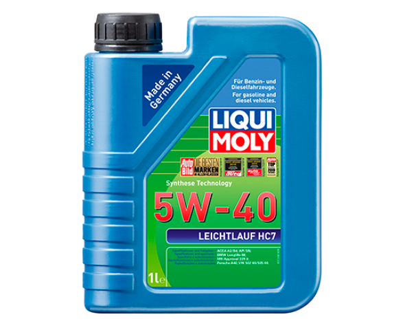 НС-синтетическое моторное масло Liqui Moly Leichtlauf HC 7 5W-40 1л