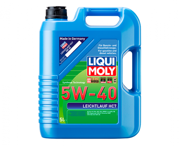 НС-синтетическое моторное масло Liqui Moly Leichtlauf HC 7 5W-40 5л